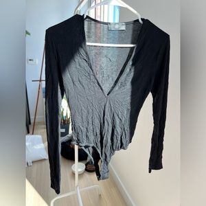 Black bodysuit, full sleeve